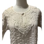 Vintage 70’s Evelyn Pearson Embroidered Muslin bell sleeved Dress size small Photo 2