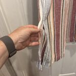 Ban Jara Ban‎ Jara Anthropologie Linen Blend Wide Leg Striped Pants Split Beach Medium Photo 4