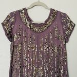 French Connection Purple Sequin Short Sleeve Mini Dress Size 2 Photo 2