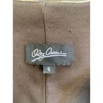 Oleg Cassini  Animal Print Cocktail Event Dress Medium Belted‎ Faux Wrap Mini Mob Photo 3