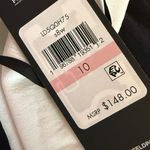 Karl Lagerfeld PARIS Women's V-Neck Sleeveless Dress White Black Sz 10 Photo 4