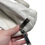 DKNY Y2K White Patent Handbag Logo Silver Hardware Photo 7