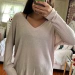 Forever 21 Beige Waffle Knit Sweater Photo 0