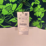 ZARA One Shoulder Floral Print Jacquard Crop Top Size Medium NWT Photo 3