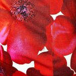 Guess Jeans Sleeveless Bodycon Floral Dress Size 3 Red Open Criss Cross Back Y2K Photo 4