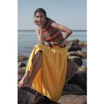 Anthropologie  Maeve Carnacion Textured Maxi Skirt Size S Photo 2