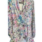 Rococo NWT Sand Floral Leila Metallic Stars Mini Dress XS Photo 6