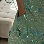 Sequin Mini Halter Neck Backless Dress Green Photo 2