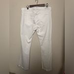 Current/Elliott NWT Current/Elliot Sugar White Flip Flop Mid-Rise Bootcut Natural Hem Jeans 32 Photo 7