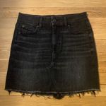 American Eagle Curvy High Rise Black Denim Skirt Photo 0