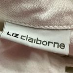 Liz Claiborne White Jean Jacket Satin Nickel Hardware Closet Staple Boho Chic Photo 6