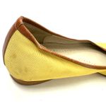 Brooks Brothers  Women´s Size 12‎ Ballerina Flats Dress Shoes Yellow Brown Bow Photo 6