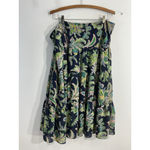 CHAPS Womans  Pullon Midi Skirt XL Multicolor Paisley Lined Ruffled Hem Photo 1