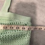 NWT Uncharted Threads Size L Mint Green Knit Crochet Lined Crop Tank Top Beachy Size L Photo 8