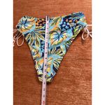 Aerie Buzzed Terry Ruched High Cut Cheeky Bikini Bottom Blue Size L Photo 9