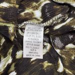 Umgee  Romper Shorts Womens Small Animal Leopard Lace‎ Up Front Boho Casual Chic Photo 5