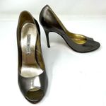 LUCIANO PADOVAN bronze peep toe heels, made in Italy, size 40 Photo 1