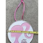 Vintage Barbie World of Barbie Pink/White Glitter Round Ornament Mattel 2022 Pink Photo 4