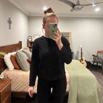 A New Day  Sleeve Long Top Black Photo 1