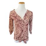 Buckle Womens Daytrip Southwestern Mixed Media Lace Back Top - Sz S Photo 3