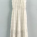 Max Studio Sleeveless Tiered White Midi Dress Photo 3