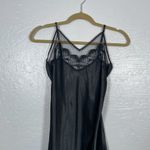 Victoria's Secret Vintage  Gold Label Women S Black Lace Trim Satin Slip Dress Y2K Photo 2