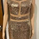 Beautiful Golden Sequence Dress Junior Small Gold Photo 0