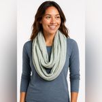 Athleta  Textured Infinity Scarf Lot – Blue & Light Green Soft Knit Scarves Photo 1