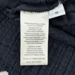 Cloth & Stone  Sunset Plaid Top Textured Henley Shirt Puff Sleeve Small Black Red Photo 7