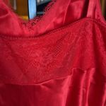 NWT SOMA SENSUOUS 100% Silk Lace Red Chemise Size Large Photo 7
