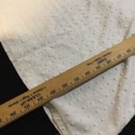 White Crochet Lace Pearl Embellished Swiss Dot Top Short Sleeve Women's Blouse M Size M Photo 1