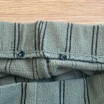 ZARA Green stripe flared pants Photo 2