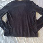 Joseph A  Cardigan Womens Size Small Black Button Front Sequin Long Sleeve Photo 5