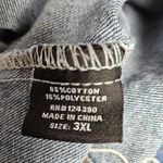 TOUCH ME Bedazzled & DISTRESSED Denim Jacket Blue Size 3X Photo 6