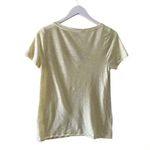 J.Crew Vintage Cotton V-Neck Lime Yellow Short Sleeves T-Shirt S #1229 Photo 5