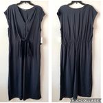 Julia Jordan  Tie Waist Midi Dress Black 12 Photo 2