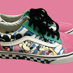 Disney x Vans Character Print Sneakers with Yellow and Black Accents size 7’.5 Photo 1