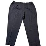 Anne Klein  2XL Womens Dress Black Elastic Waist Pants Polyester Blend Photo 0