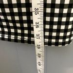 NEW Rachel Rachel Roy Black White Gingham Ruffle One Shoulder Classic Dress XL Photo 4