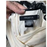 Arden B Coquette Lace Silk Midi Dress Ivory Black Spaghetti Strap Women 8 Photo 4