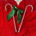 Women’s Spadehill Festive Striped One Piece Sweater Jumpsuit Candy Cane Size L Red Size L Photo 12