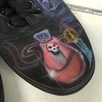Vans  custom painted sneakers skulls ouija black‎ men's size 4.5 women's 6 Photo 7