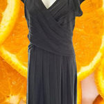 Anne Klein Blackā V Neck Dress Size M Photo 0