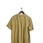 J. Jill Love Linen Yellow Shirt Dress 100% Linen Lagenlook Womans XL Tall Photo 2