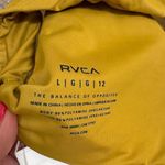 RVCA  Golden Brown Tie Front Bralette Swim Bikini Large NWT Photo 4