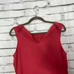 White House | Black Market  Coral Chiffon Sleeveless Blouse Women’s Small Lace Trim Photo 9