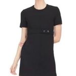ALC Frank A.L.C. Women’s Elaine Black Empire Waist Cap Sleeve Black Mini Shift Dress Sz 2 Photo 11