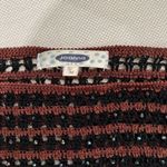 y2k retro knitted black and brown stripe long sleeve shirt Size small medium Photo 2