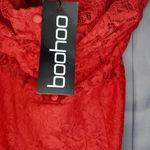Boohoo  mini red lace dress NWT Photo 7