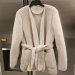 💕MOTHER💕 The Puffer Robe Sweater Jacket Textured Knit Sherpa Warm Bodies NWOT Size M Photo 10